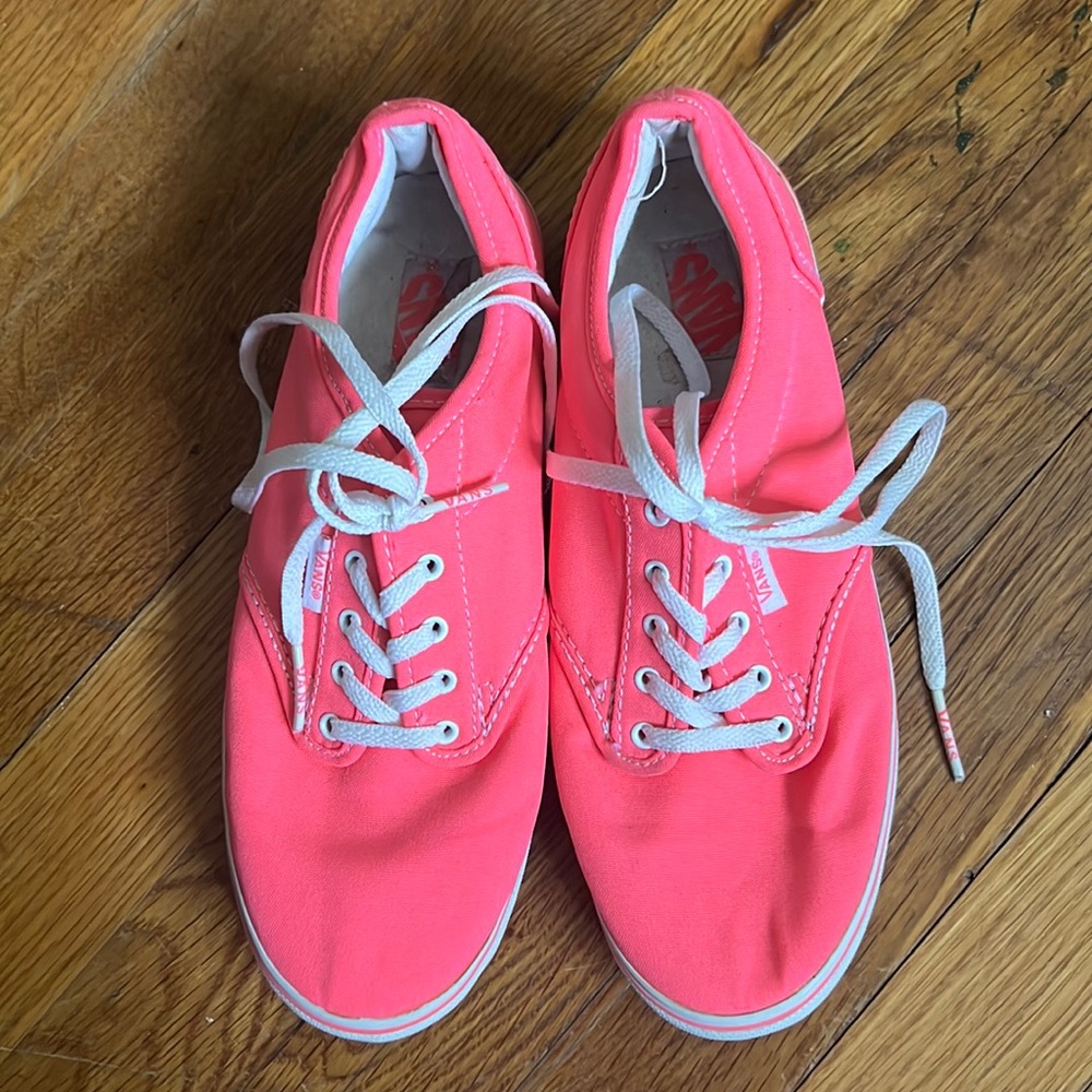 VANS Hot Pink Canvas Shoes (Size 6)